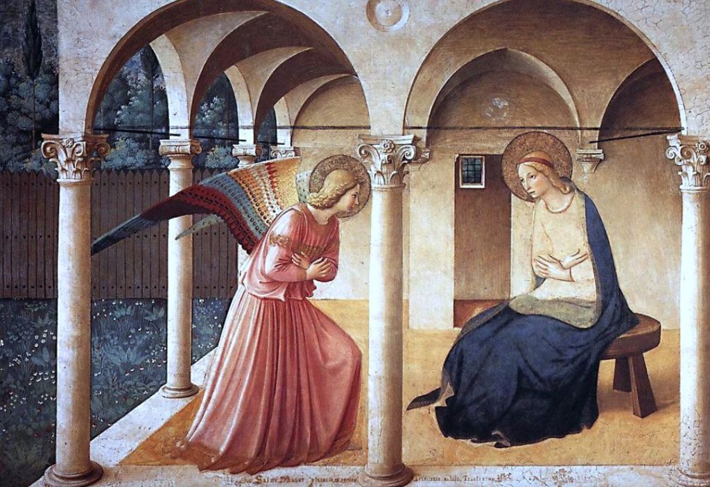 annunciazione dell'angelo alla vergine